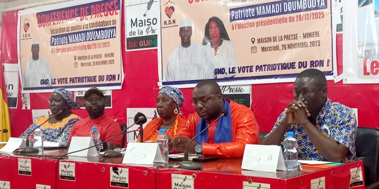 Élection présidentielle : le parti RDN, après le rejet de sa candidature, soutien le président Mamadi Doumbouya