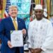 Ibrahima N’Daïry Diallo a présenté sa lettre de créance à Donald Trump 